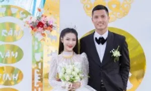 Vợ thủ môn Đình Triệu: 'Cưới vì ngưỡng mộ nghị lực của chồng'